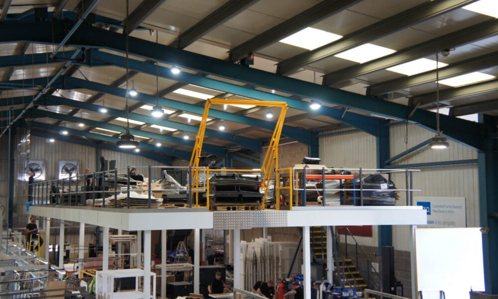 New Mezzanine level at Unifabs doubling capacity for Assembly services