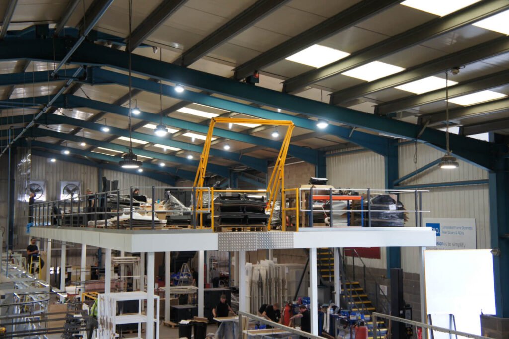 New Mezzanine level at Unifabs doubling capacity for Assembly services