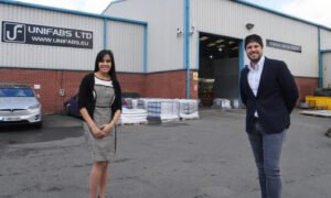 Jason Austin outside Unifabs following acquisition of further units