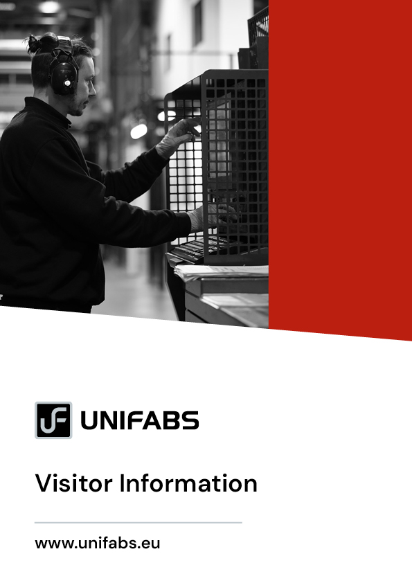 Unifabs Visitor information brochure cover image for downloads
