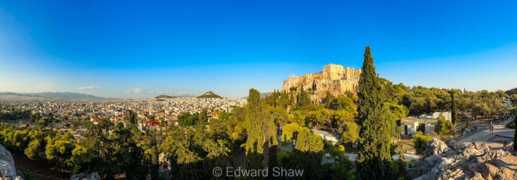 Panoramic Photo - City view and the Parthenon, Athens, Greece